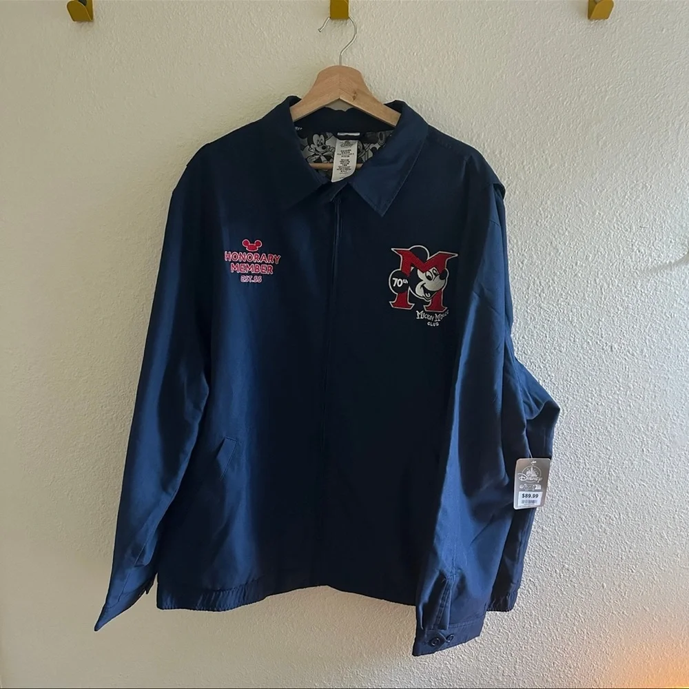 Men’s Disney Mouseketeer Bomber Jacket - NWT - 2XL - Picture 1 of 3